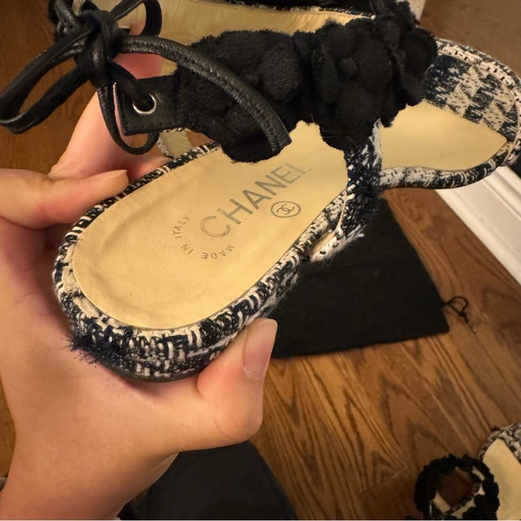 Chanel Tweed Sandals - Picture 9 of 14